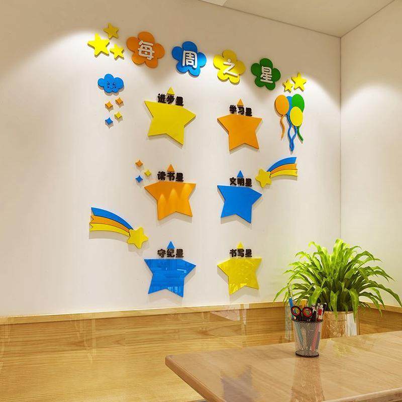 文化班级之星评比栏装饰幼儿园小学墙贴纸教室黑板布置建设创报环,淘宝优惠券,粉丝福利购,淘宝优惠卷