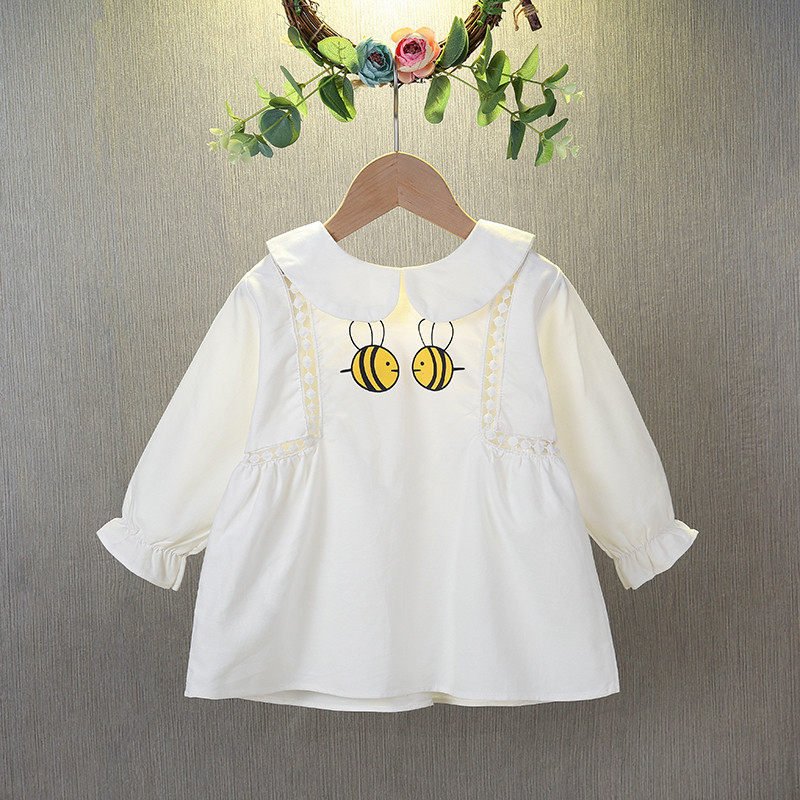 长袖衬衣春秋新款宝宝纯棉镂空娃娃衫小女孩韩版洋气,淘宝优惠券,粉丝福利购,淘宝优惠卷