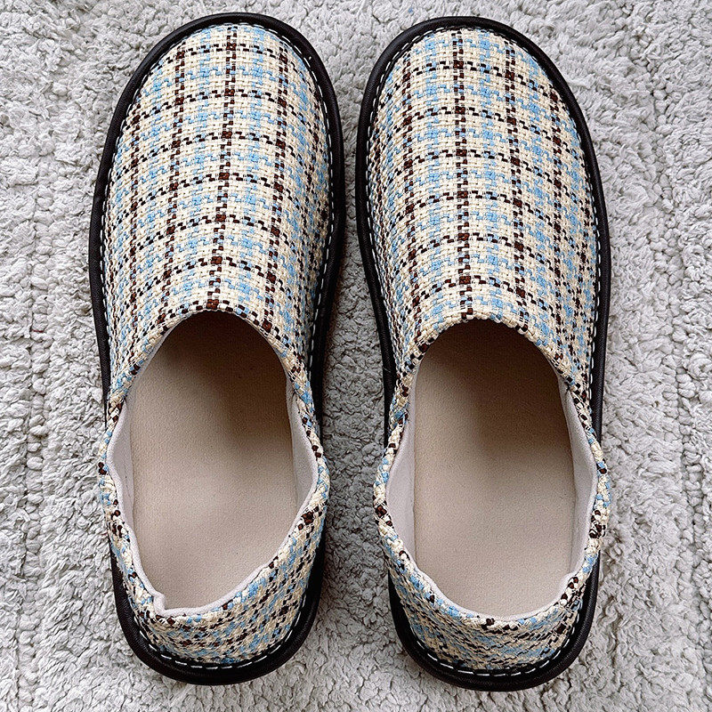 做月子拖鞋保暖布艺包跟拖鞋男女家用卧室内防滑软底地板棉鞋,淘宝优惠券,粉丝福利购,淘宝优惠卷