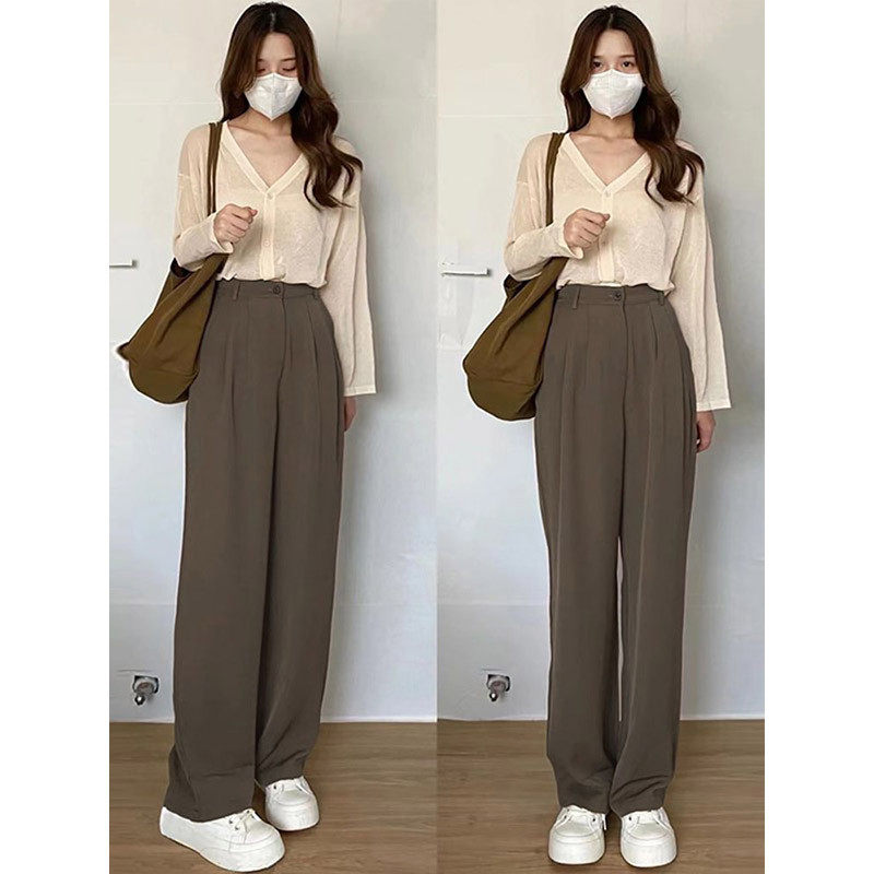 胖妹妹休闲阔腿裤女大码春装2023新款胖mm梨形身材直筒长,淘宝优惠券,粉丝福利购,淘宝优惠卷