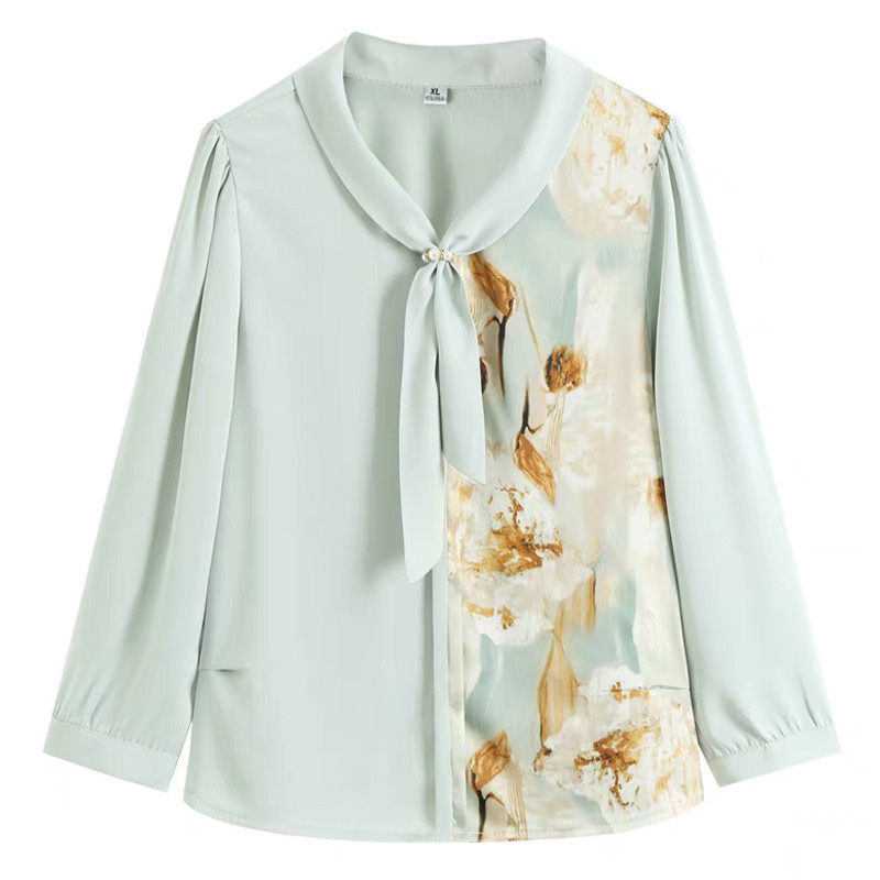 妈妈新款洋气质小衫中老年女春秋装雪纺衬衫两件套装年轻轻薄,淘宝优惠券,粉丝福利购,淘宝优惠卷