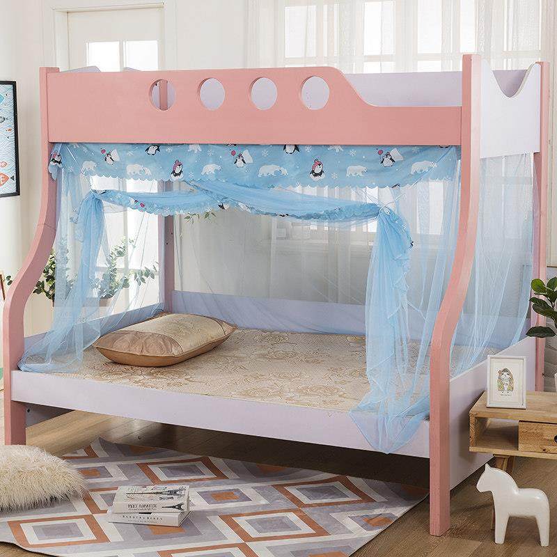 子母床蚊帐铁架床系绳款家用防尘加密帐纱高低床上下铺双层床学生,淘宝优惠券,粉丝福利购,淘宝优惠卷