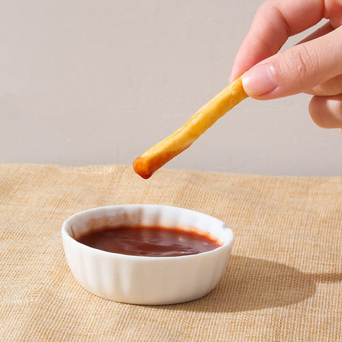 调味碟创意日式家用醋碟个性蘸料碟酱油调料碗小味碟子陶瓷小吃碟 - 图1