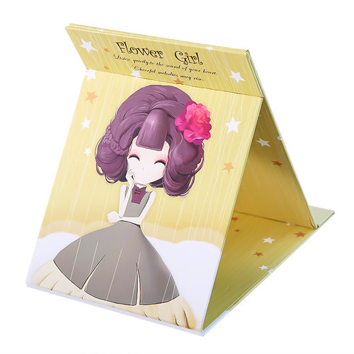 可爱折叠小镜子化妆镜女学生宿舍办公室桌面台式可立大号随身便携 - 图3