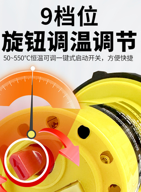 两件式塑料焊枪大功率调温热风枪保险杆焊接热熔地板pp水槽焊接枪