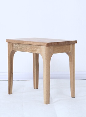 厂家供应日式纯实木化妆凳小户型方凳梳妆凳简约现代脚蹬卧室家具