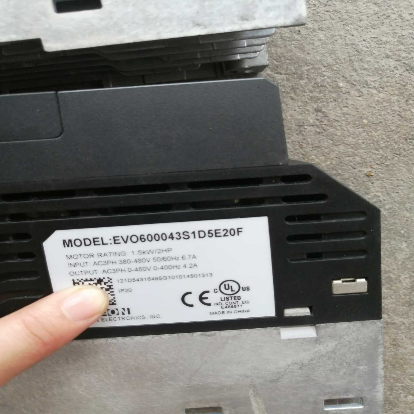 光宝变频器1.5KW,EVO600043S1D5E20F,3 - 图1