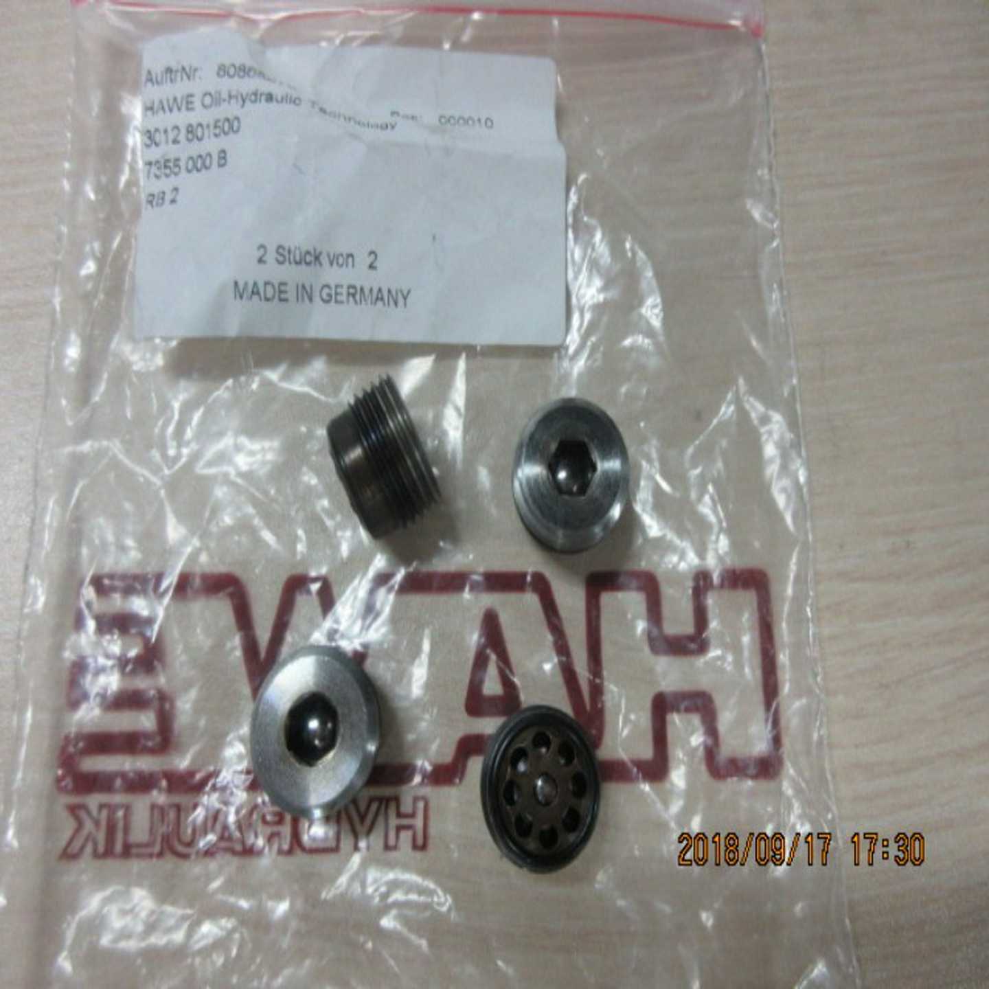 德国HAWE/哈威RB1RB2RB3gRB4RB5RB6RB7单向阀液压 - 图0