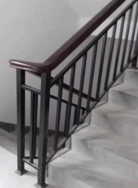 建筑锌钢楼层楼梯护栏别墅户外小区楼梯扶手铁艺防护栏颜色安全
