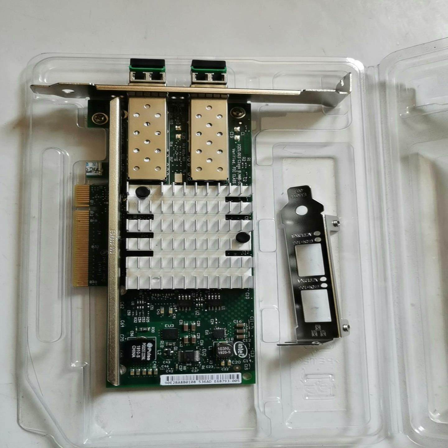 英特尔 82599万兆网卡 带10G光纤头，PCIeX8 1一议价商品 - 图0