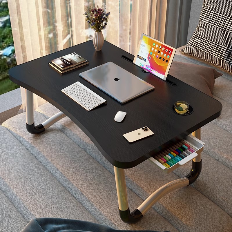 瑞典适宜家用床上小桌子可折叠电脑桌飘窗书桌家用学习桌板床上桌 - 图2