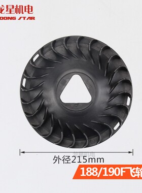 汽油机配件发电机3kw5/6.5千瓦转子风叶152/168/170/188F飞轮风扇