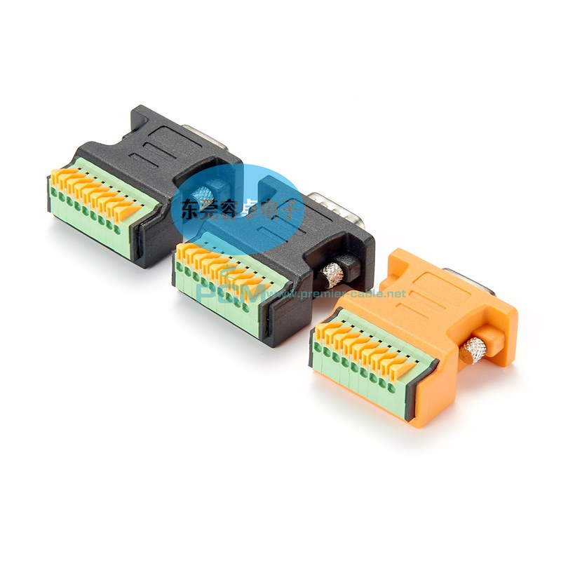 高精度9针串口CAN总线转换头DB9母头转9pin接线端子带120欧姆电阻 - 图2