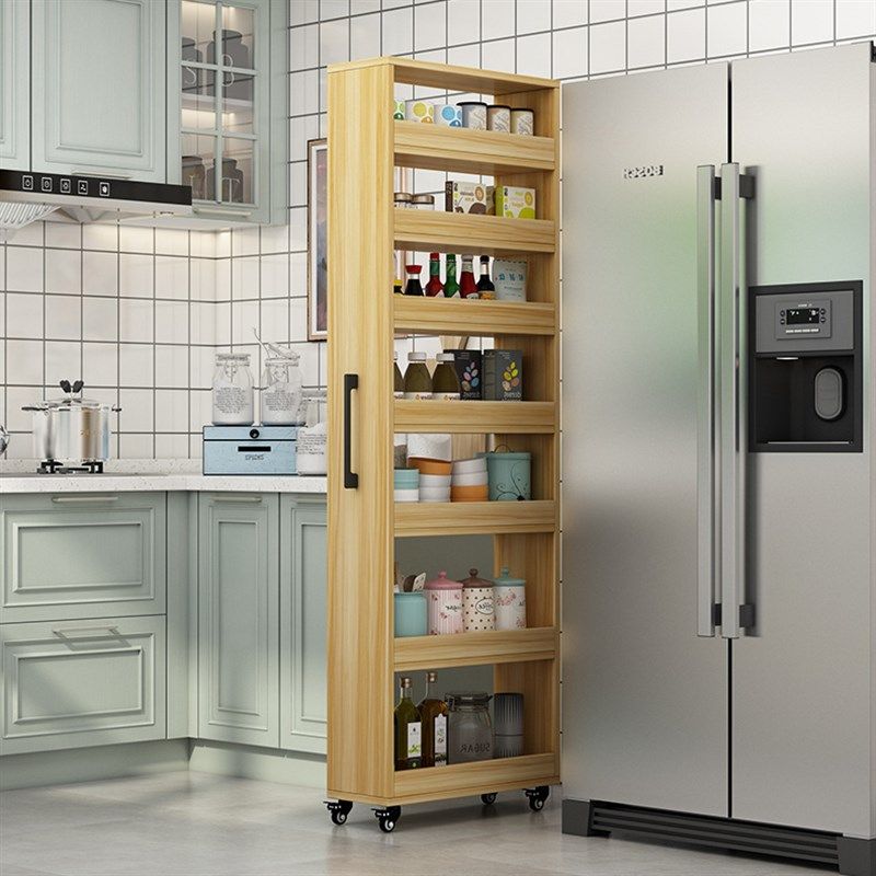 定制置物柜书架侧抽拉式收纳柜夹缝窄缝厨房省空间大容量柜多功能,淘宝优惠券,粉丝福利购,淘宝优惠卷