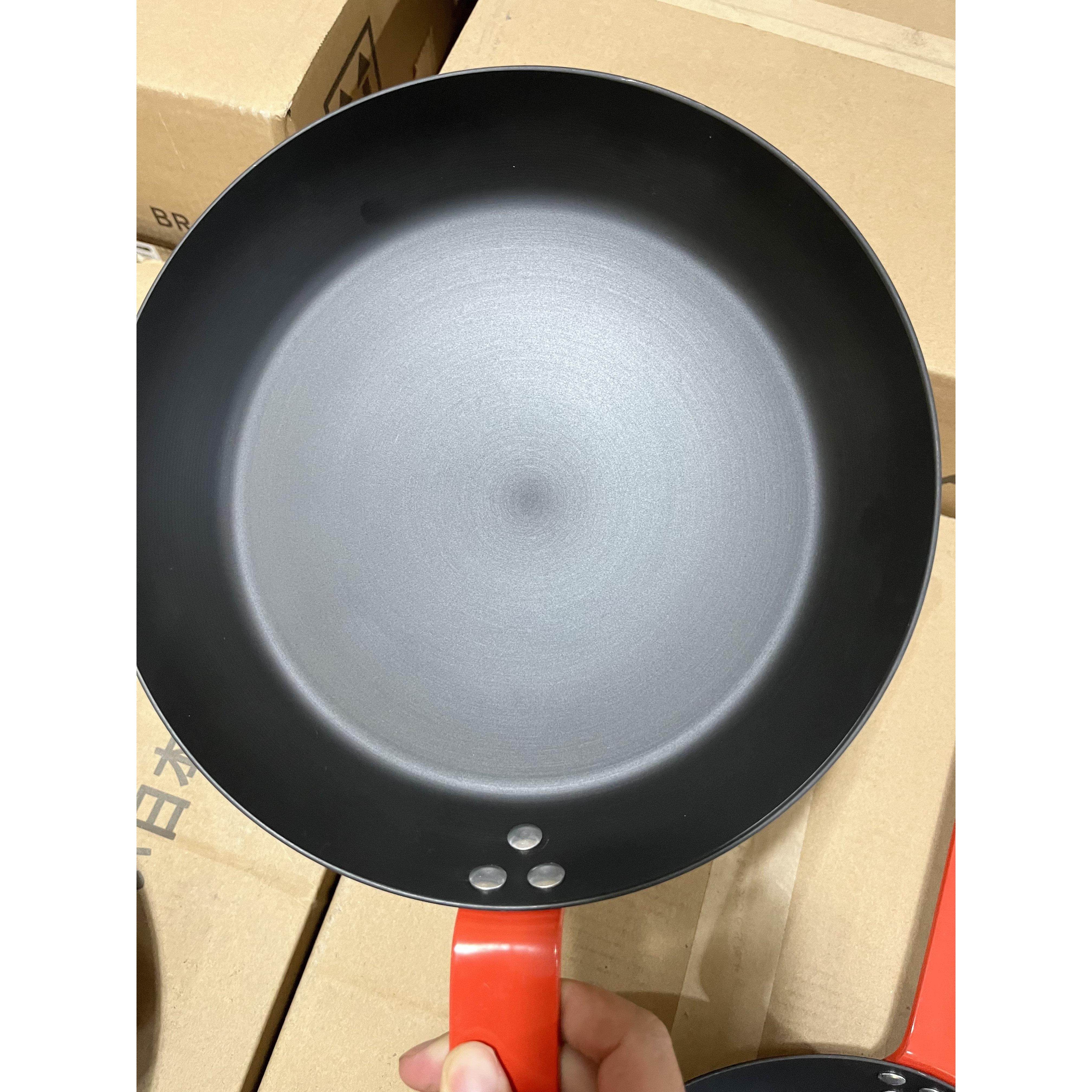 无涂层煎锅平底锅煎牛排蛋饼专业碳钢精铁锅物理不粘24cm26cm28cm,淘宝优惠券,粉丝福利购,淘宝优惠卷