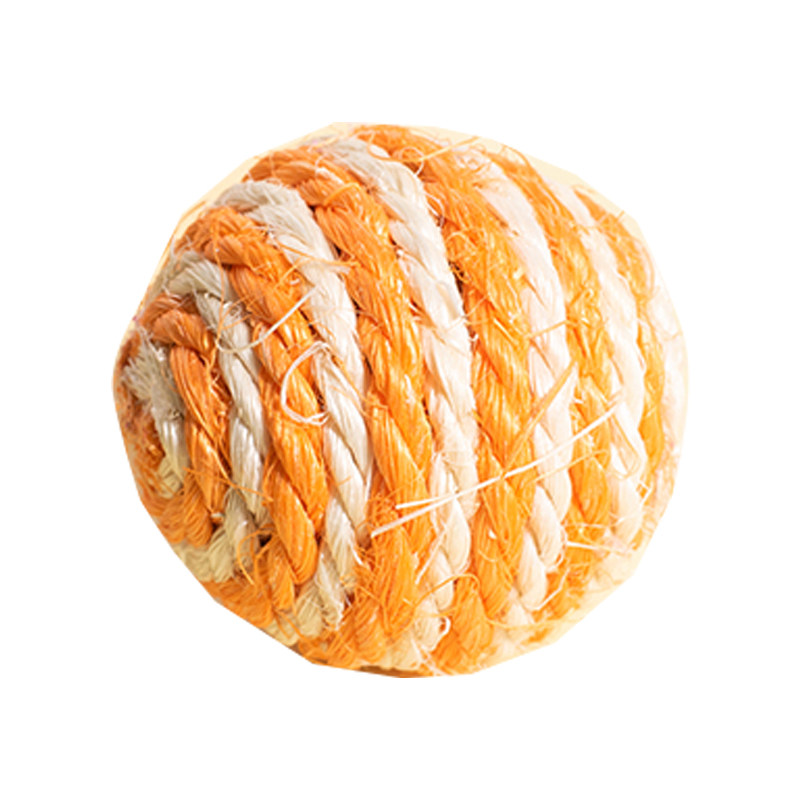 剑麻球猫咪球形发声逗猫铃铛球囚徒鼠猫咪猫玩具自嗨啃咬球防抑郁,淘宝优惠券,粉丝福利购,淘宝优惠卷