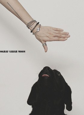 【幽幽蓝光 粗狂奔m放】天然灰月光拉长石原石水晶手串沉香木手链