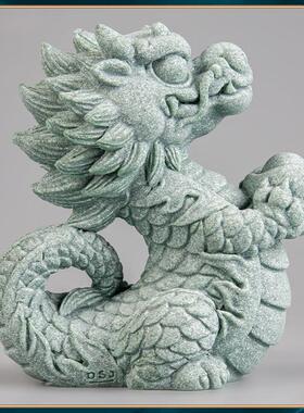 器物志青砂石室内家居礼品摆件创意神龙茶宠可养鱼缸装饰造景摆设