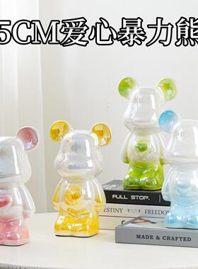 暴力熊摆件客厅电视柜酒柜玄关装饰品卡通大号存钱罐新家乔迁礼物
