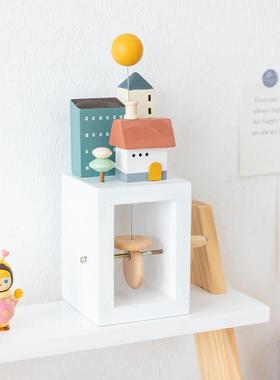 楹 BJ2203qw房间造情改绪稳阿定件工位装饰木房屋高级摆小众艺术