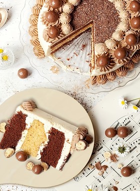 6件迷你木制带手柄木桨砧板 DIY 家庭厨房装饰工艺品圆形熟食板