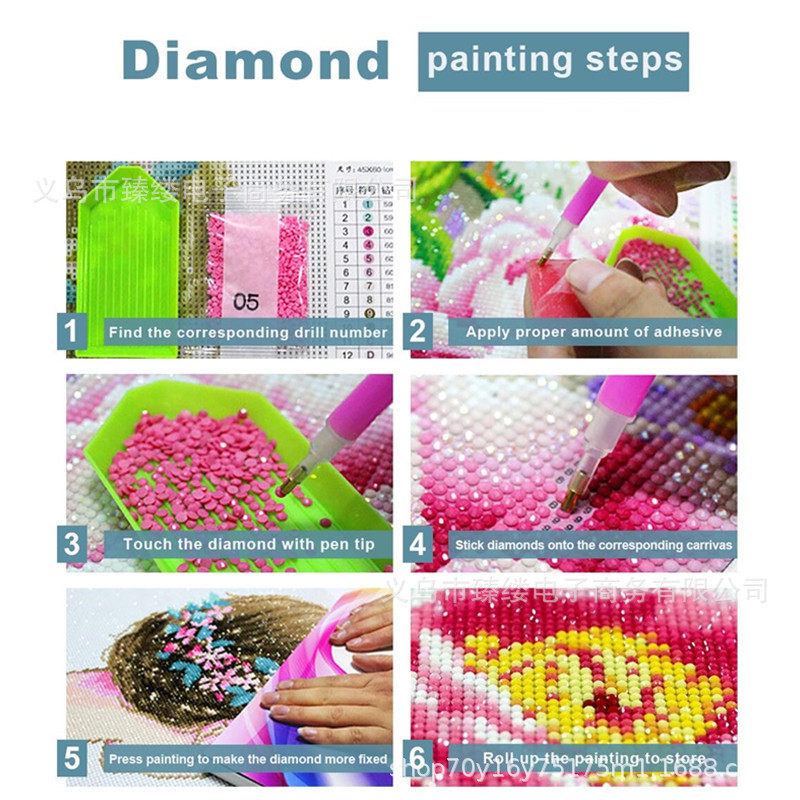 5d钻石画diy满钻帆布装饰贴钻画独角马diy十字绣装饰帆布点钻画,淘宝优惠券,粉丝福利购,淘宝优惠卷