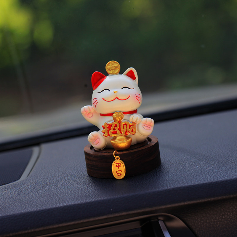 2026新款可爱治愈系招财猫公仔汽车摆件车载车内车上中控台装饰品,淘宝优惠券,粉丝福利购,淘宝优惠卷