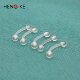 Hypoallergenic plastic invisible navel nail navel ring buckle sheath transparent soft rod eyebrow nail eyebrow ring piercing jewelry for men and women