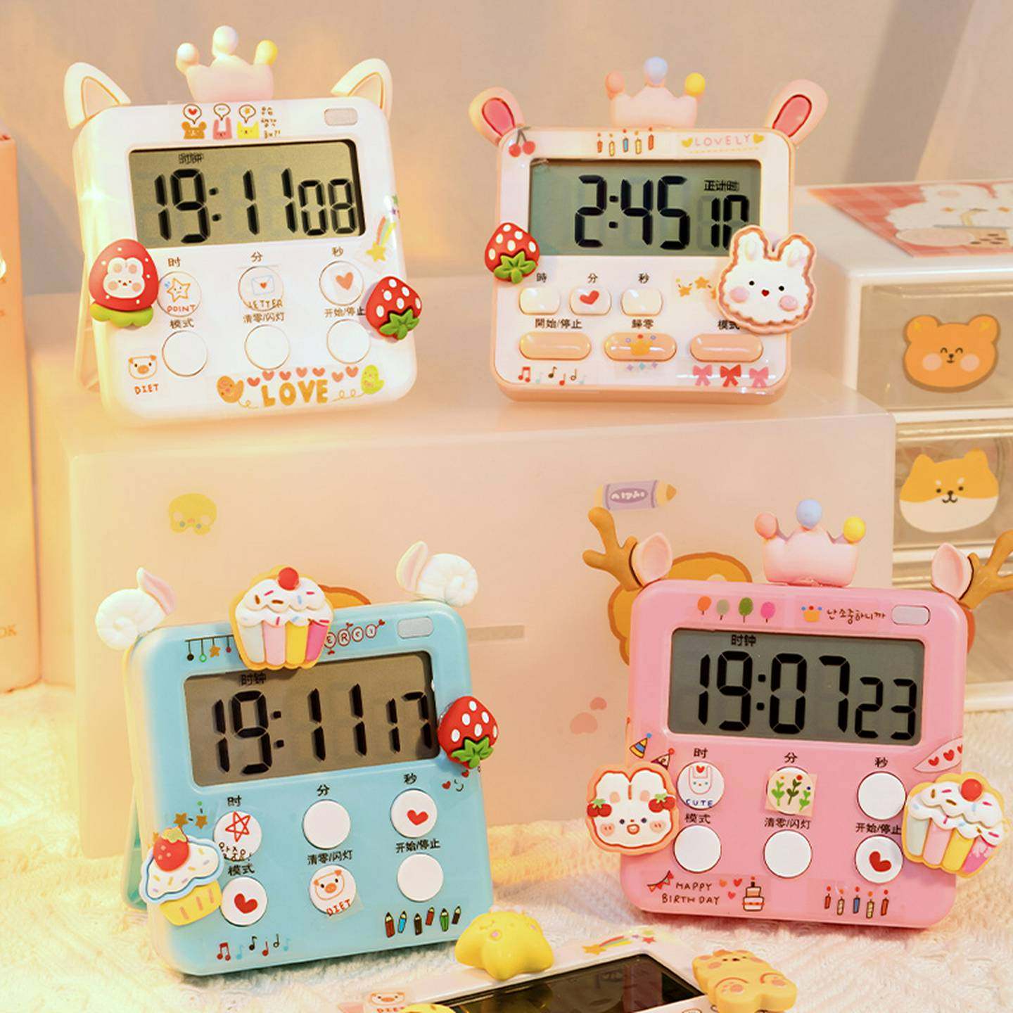 自习计时器学生闹钟两用学习儿童专用提醒器电子时间管理定时器,淘宝优惠券,粉丝福利购,淘宝优惠卷