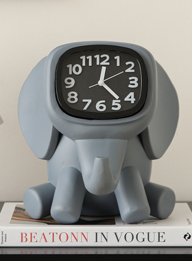 中古风办公室书房电视柜时钟装饰品摆件高级感小众新家氛围感好物