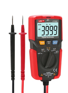 优利德迷你小型袖珍便携式口袋型数显万用表UT125C