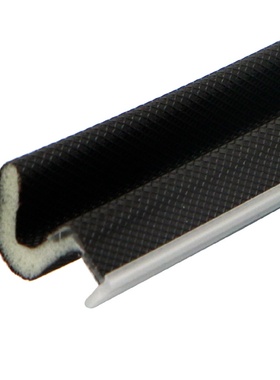 工厂批发防撞条PU包覆密封条V型侧卡槽塑钢门窗泡棉隔音条现货