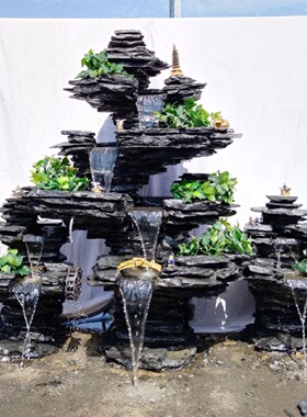 仿真绿植造景组合庭院布置玄关室内景观植物假树楼梯橱窗装饰摆件