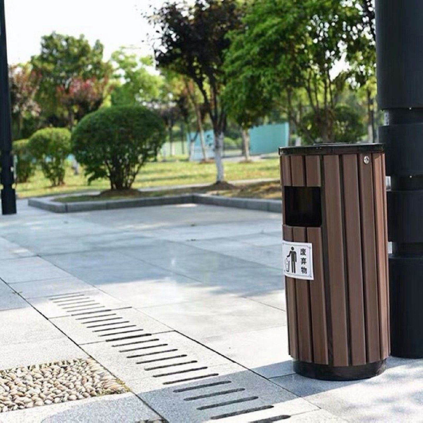 户外不锈钢果皮箱环卫镀锌板分类防腐木双桶公园学校垃圾桶箱定制,淘宝优惠券,粉丝福利购,淘宝优惠卷