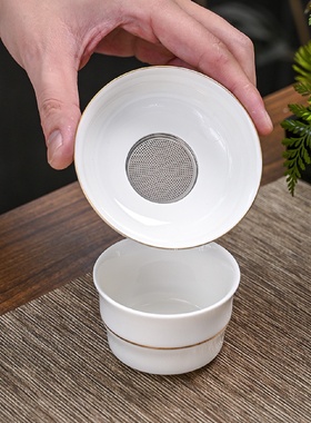 抖音羊脂玉茶具10头白瓷套装家用陶瓷整套功夫喝茶杯子盖碗泡茶器