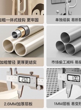 挂衣架落地卧室内家用简易衣帽架可移动晾衣架结实耐用床头收纳架