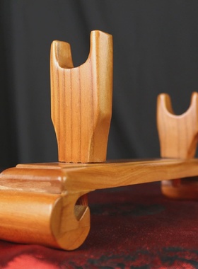 剑架木刀架底座简易刀架客厅简约摆件桃木剑托家居实木装饰品摆设