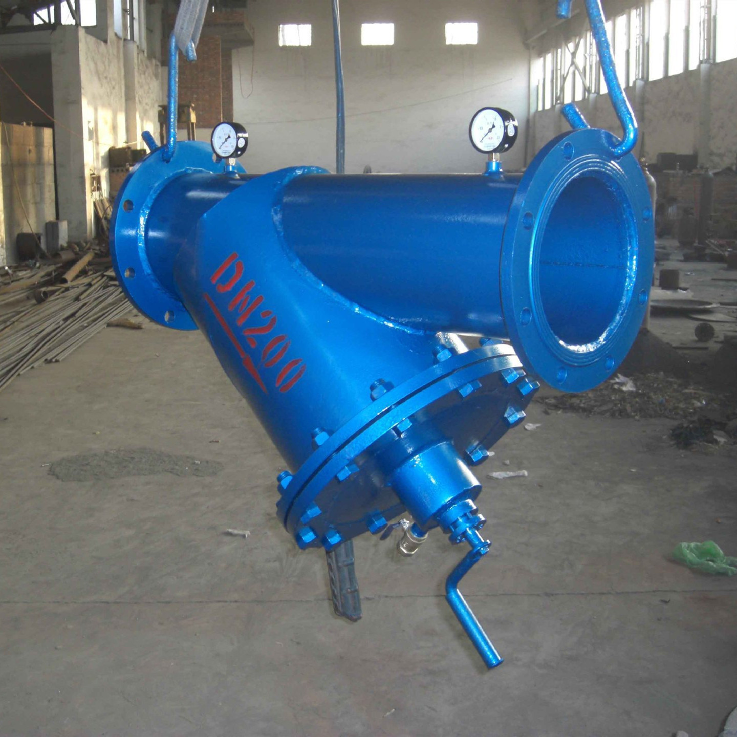 过滤器自动清洁手摇刷式过滤器Y型刮刀式过滤器不锈钢 - 图1