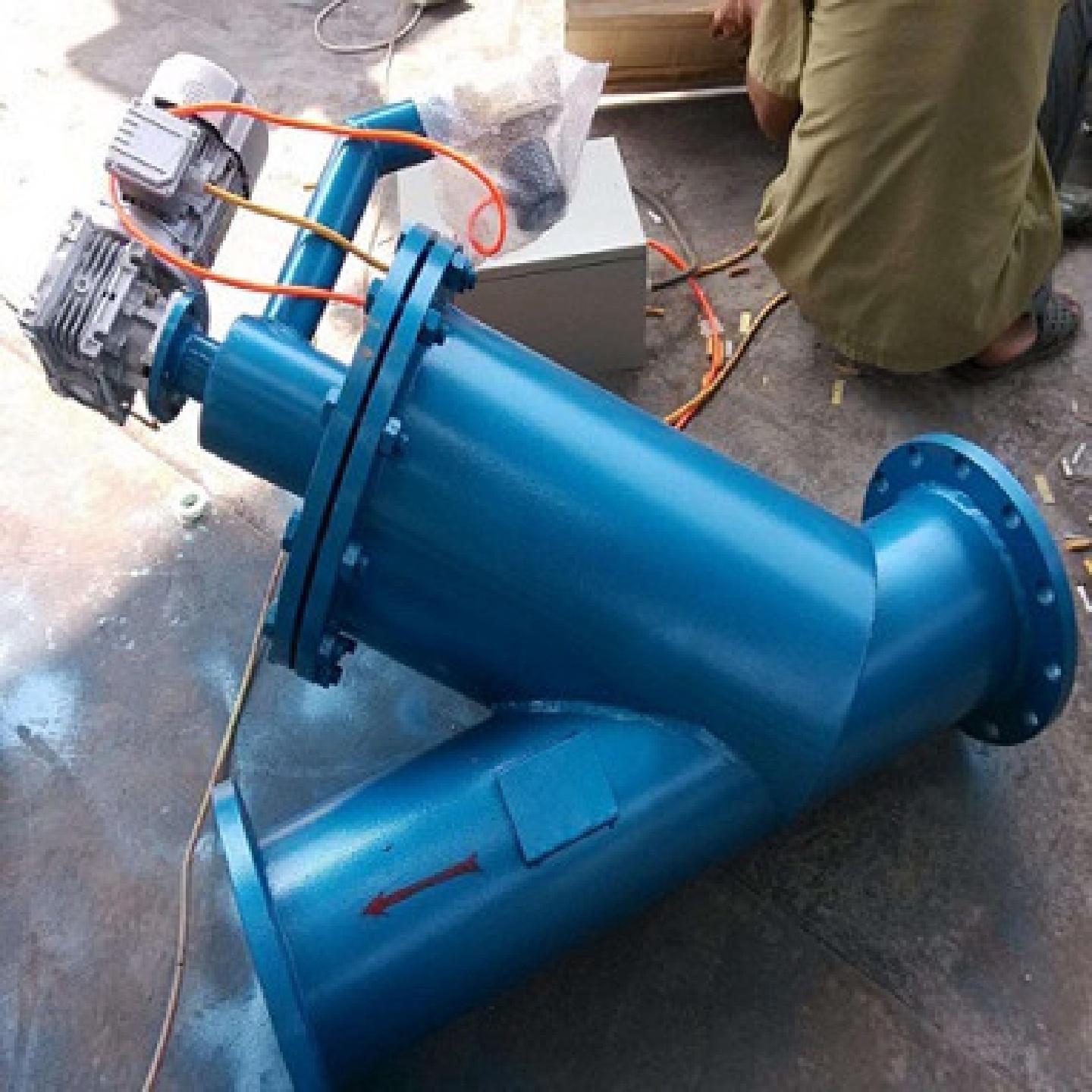 过滤器自动清洁手摇刷式过滤器Y型刮刀式过滤器不锈钢 - 图0