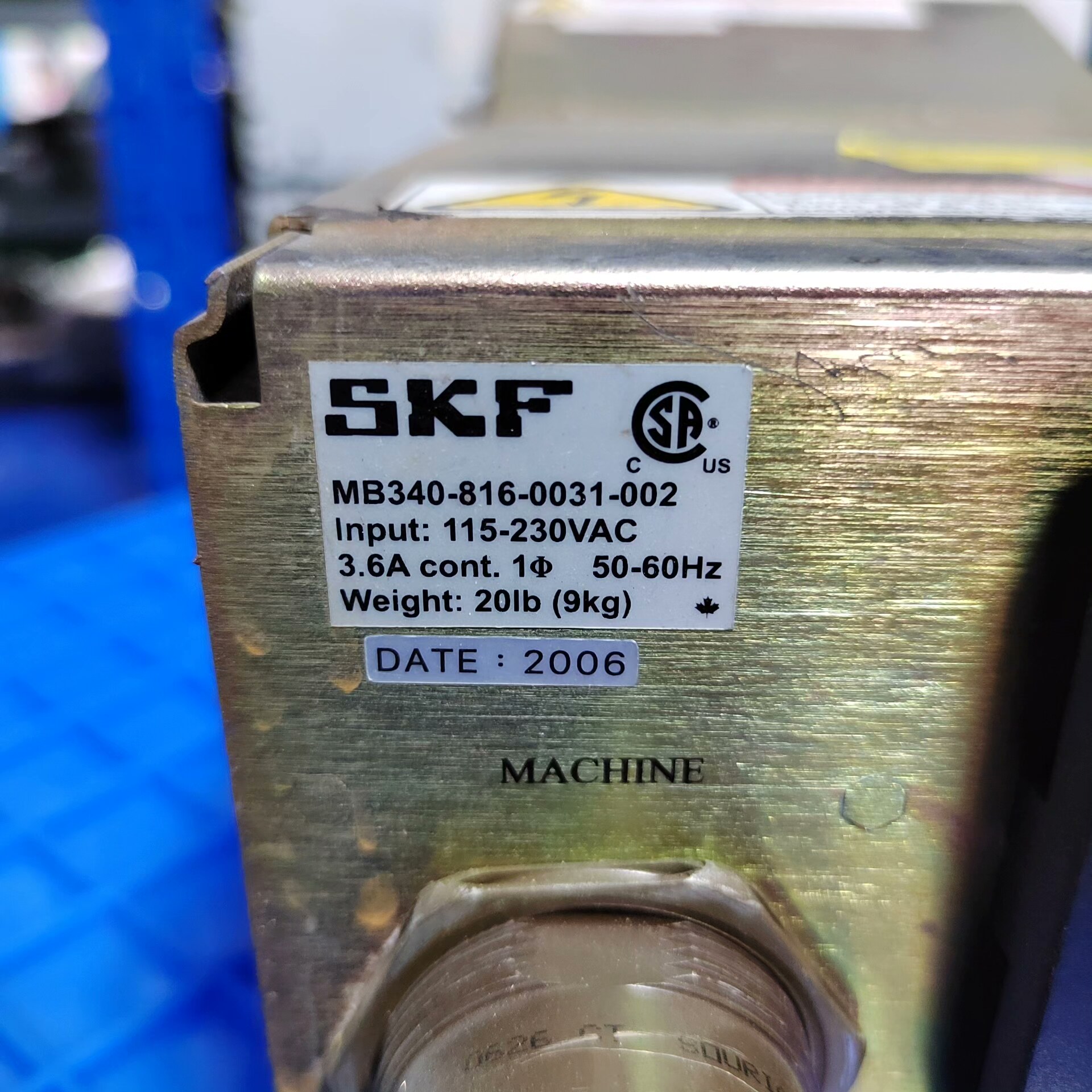 【请询价】SKF控制器 MB340-816-0031-002 输入11 - 图2