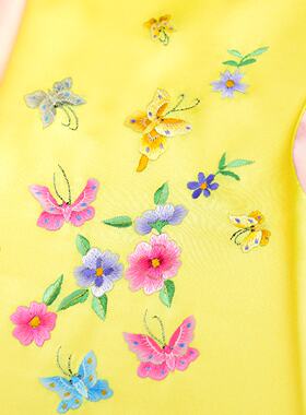 绣庄自销节日礼物女朋友实用礼品纯真丝围巾手工绣花