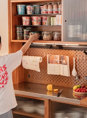 北欧实木餐边柜现代简约樱桃木餐厅置物茶水柜日式储物收纳酒柜