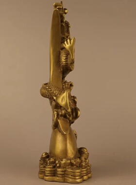 铜龙摆件飞龙在天纯铜五爪青龙戏珠装饰品生肖龙形工艺品立龙升龙