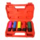 1/2 sleeve tool set pneumatic tire protection sleeve auto repair tool set color phosphating large five-piece set