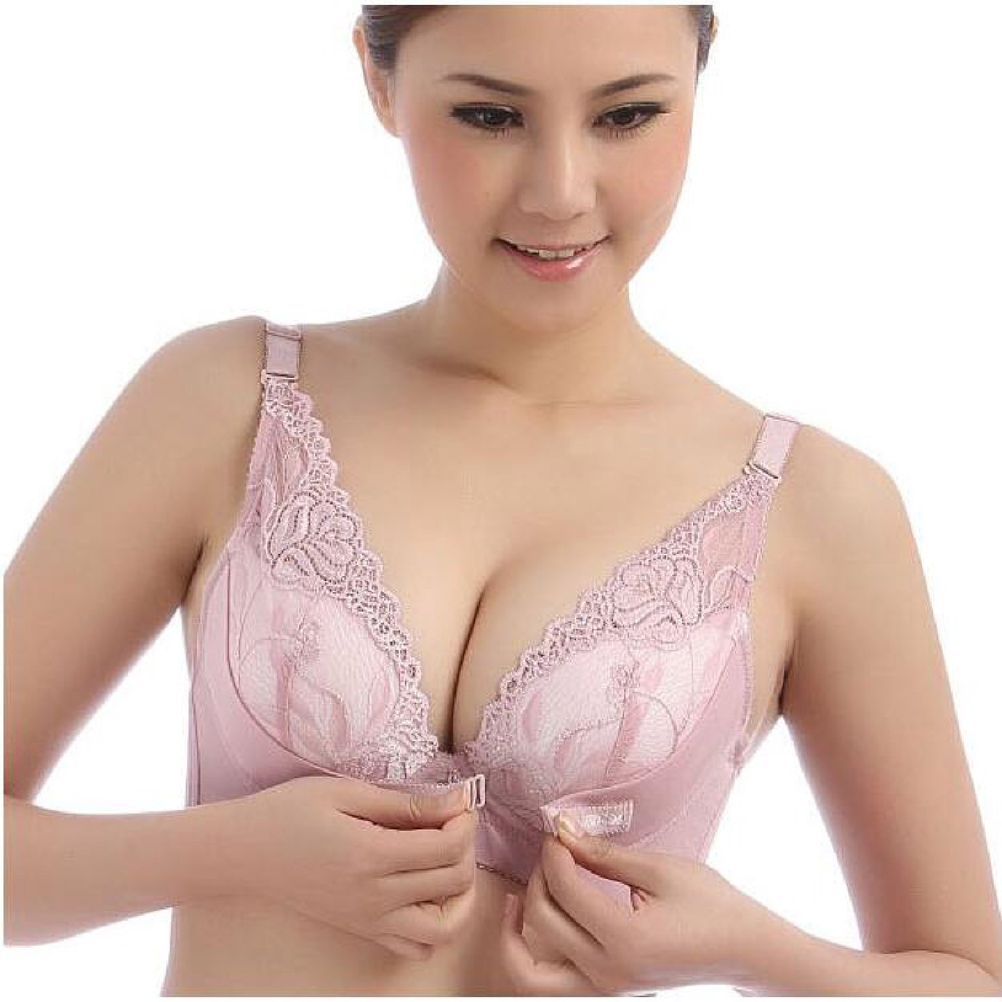 小胸性感聚拢调整型内衣前扣厚模杯34杯精油按摩胸罩AB通杯,淘宝优惠券,粉丝福利购,淘宝优惠卷