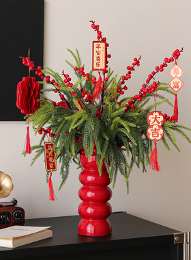 客厅玄关电视柜桌面装饰品摆件高级感小众年宵花束新家氛围感好物