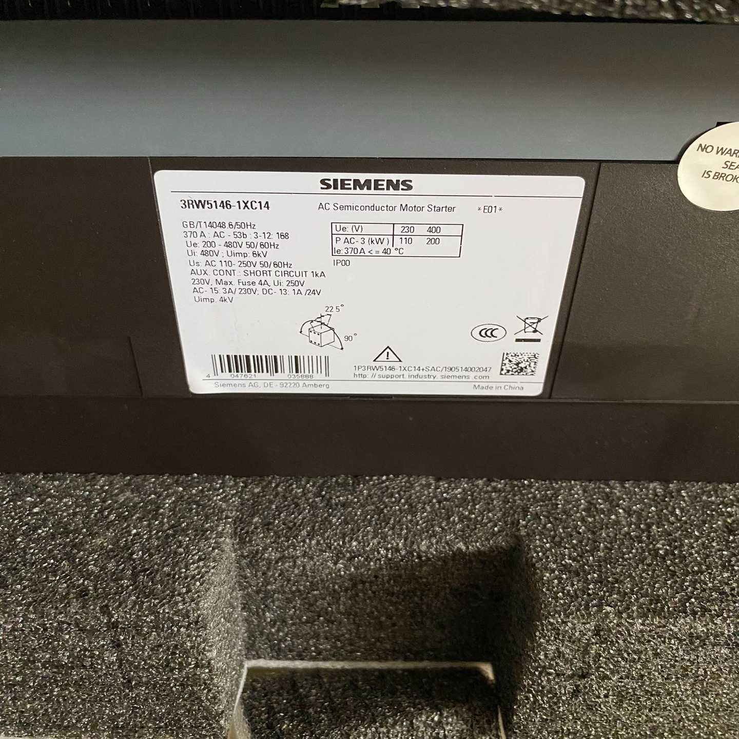 软起动,型号3RW5146-1XC14,包仅开封未询价 - 图2