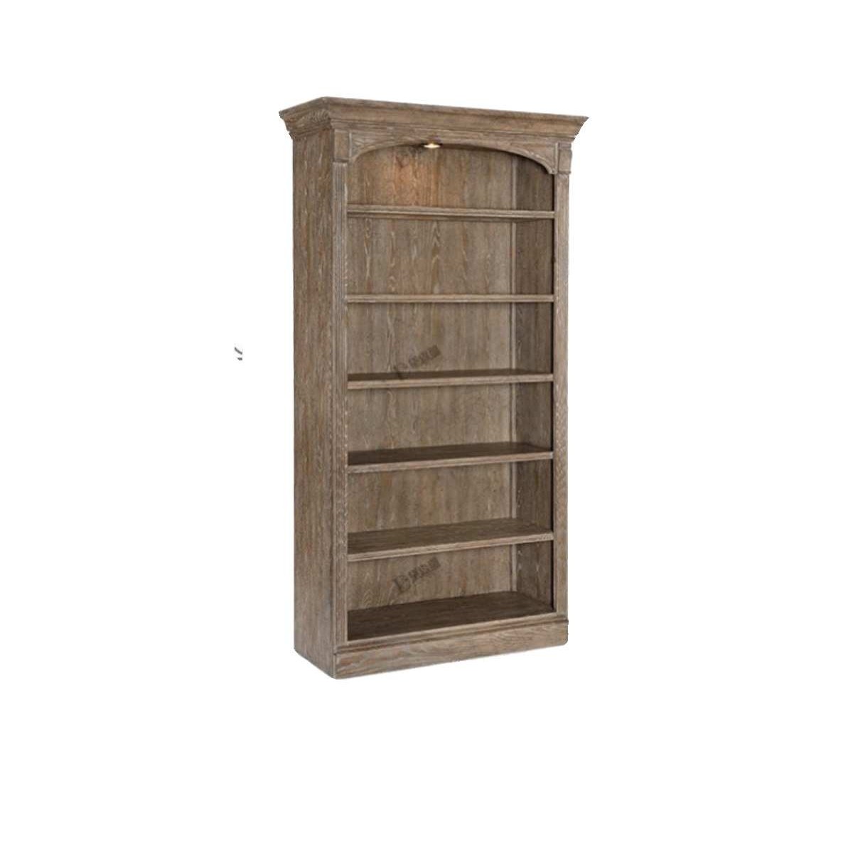 美式乡村实木拱形书柜新古典风化做旧开放式展示柜法式橡木餐边柜,淘宝优惠券,粉丝福利购,淘宝优惠卷