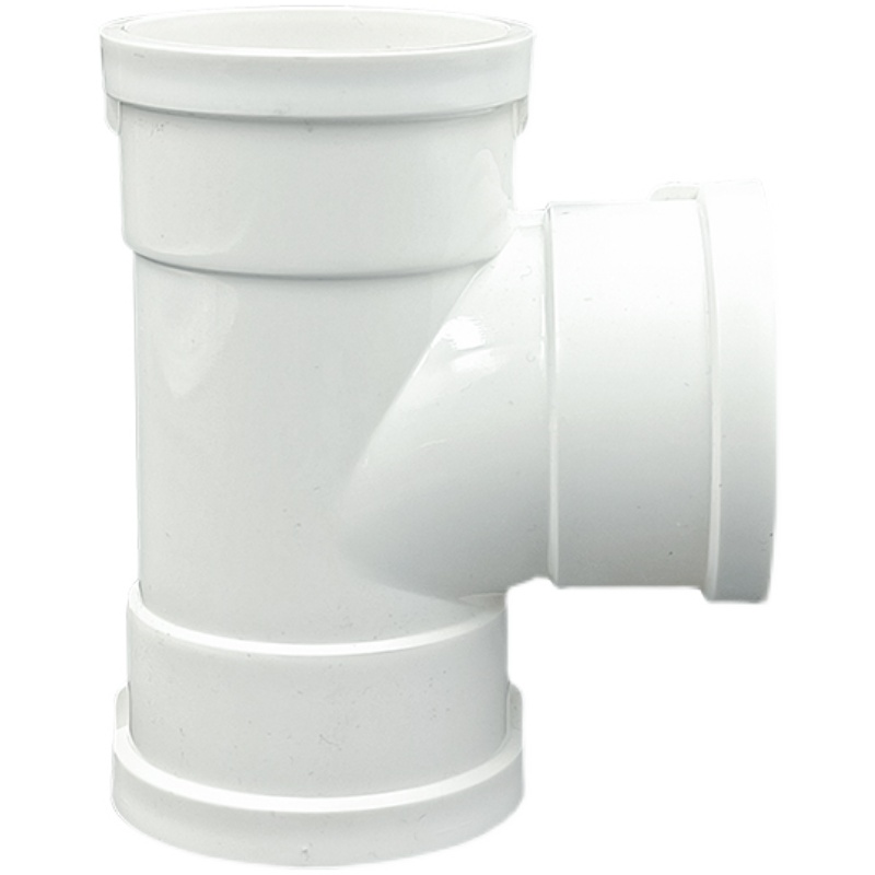 PVC顺水排水三通50 75 110 160 200管三通接头 异径变承插下水管 - 图3