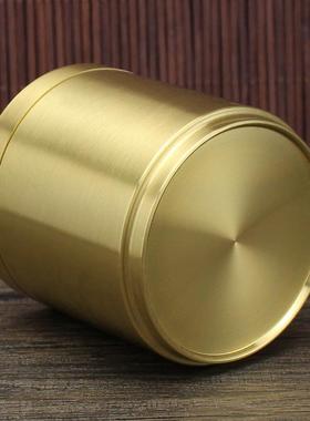 全黄铜车载烟灰缸个性创意多功能带盖汽车车内用品大全实用高档男